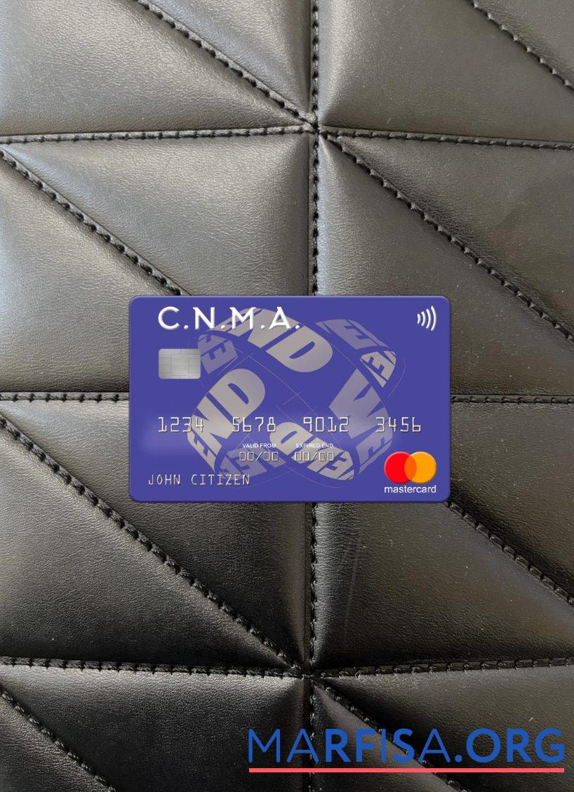 Printable Algeria Caisse Nationale de Mutualité Agricole mastercard photolook front template